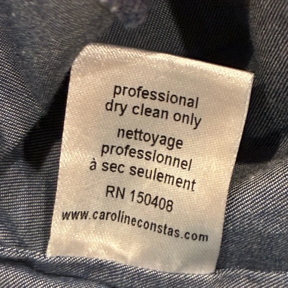 Caroline Constas Navy Blouse - Picture 9 of 11
